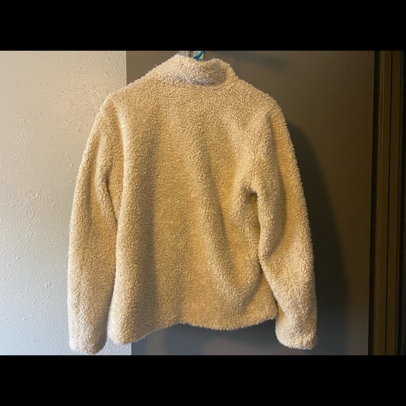 Pendleton Women’s Zip-up. Size S. Cream color with blue flannel inside. - Picture 2 of 3